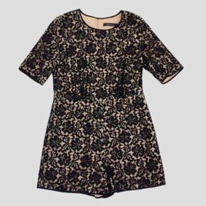 Black Haile Lace Romper by BCBGMAXAZRIA